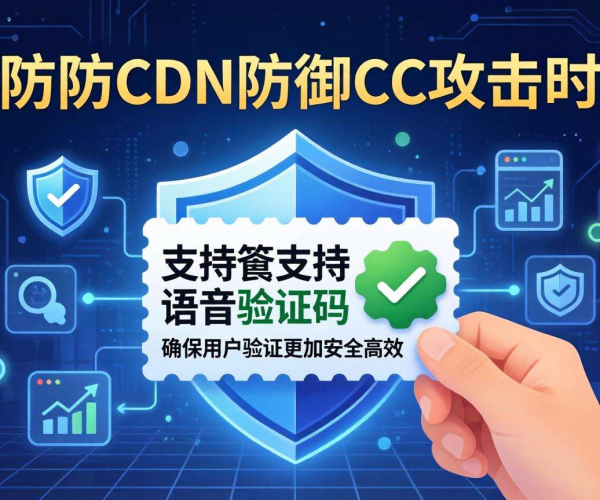 高防CDN防御CC攻击：是否支持语音验证码成关键考量