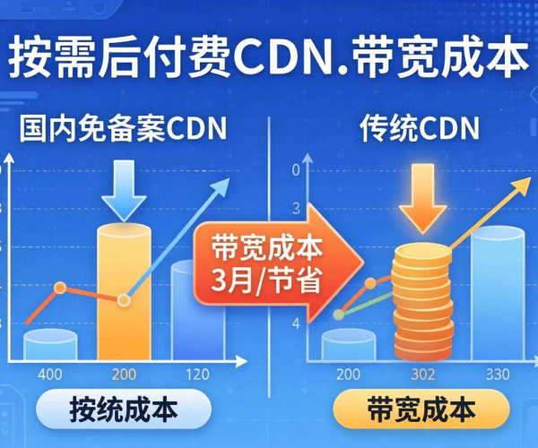 国内免备案CDN带宽成本：能否实现按需后付费？