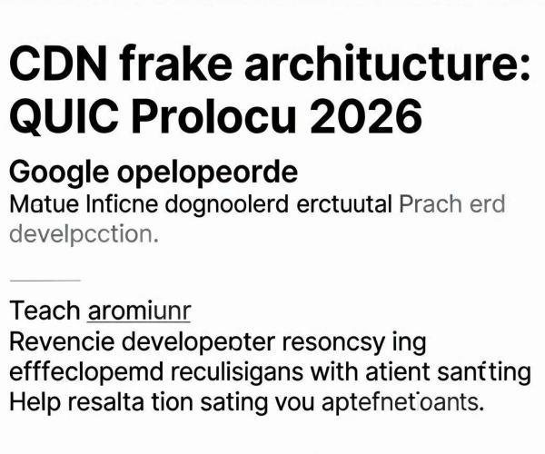 谷歌开发者2026适配指南：CDN与QUIC协议的关系及学习要点