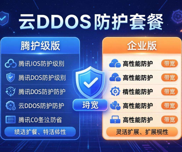 腾讯云DDoS防护套餐与企业版全方位对比：差异与优势解读