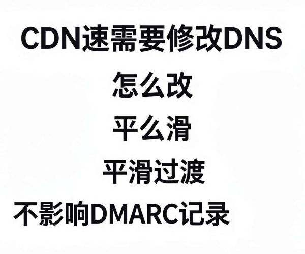 CDN加速需改DNS吗？如何操作且不影响DMARC记录
