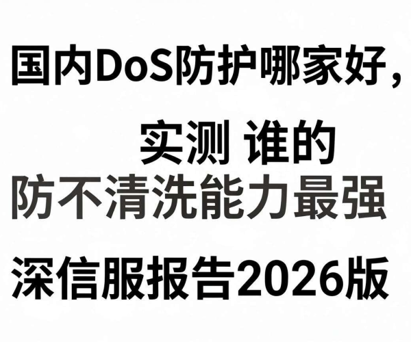 2026版深信服报告：国内实测DDoS防护哪家好，谁清洗能力强不漏防
