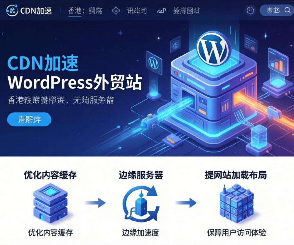 香港CDN助力WordPress外贸站 加速访问提升用户体验