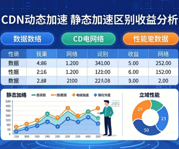 CDN动态加速与静态加速对比：区别解析及收益深度分析