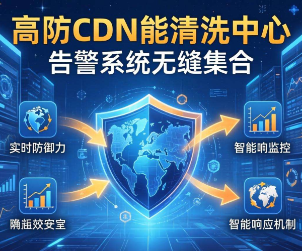 香港高防CDN的防御能力与清洗中心告警系统集成关系
