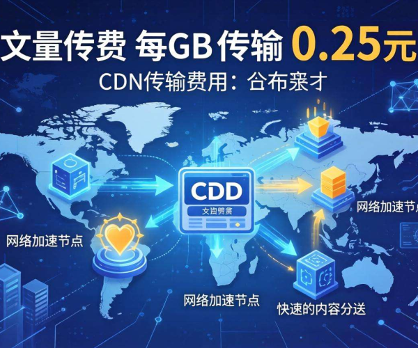 国内CDN按量计费低至0.25元/GB，成本优化新选择
