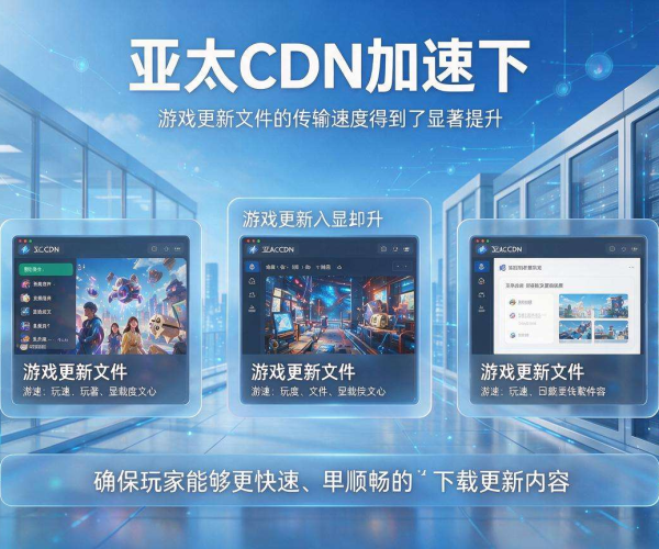 亚太CDN加速游戏更新 助力玩家畅享极速稳定更新体验