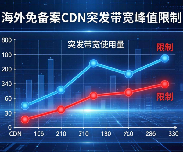 海外免备案CDN突发带宽峰值限制情况揭秘