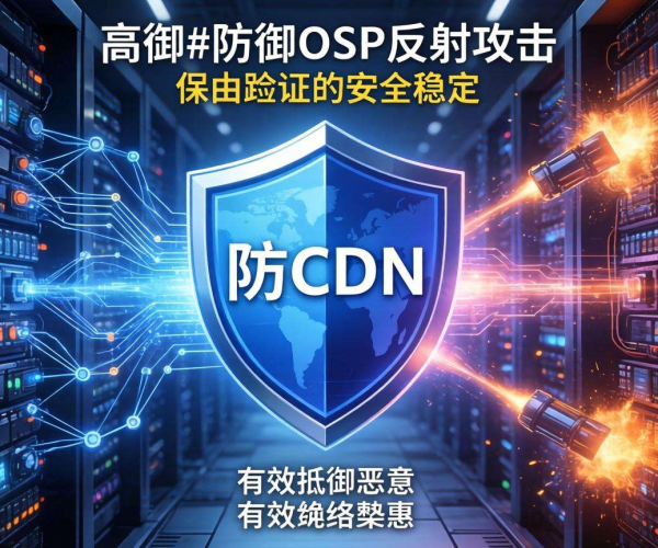 高防CDN防御OSPF反射攻击的路由验证相关探讨