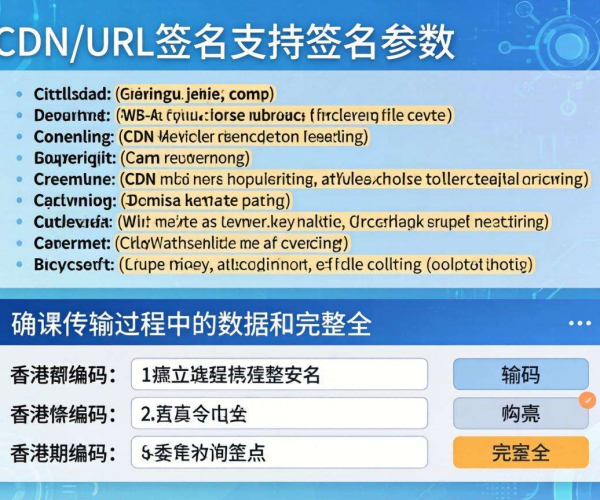 香港CDN的URL签名是否支持签名参数编码探讨
