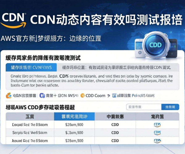 CDN对动态内容是否有效：AWS官方文档测试报告解读