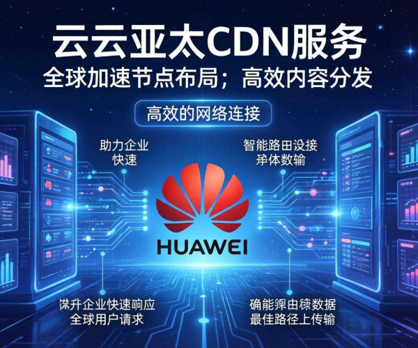 亚太CDN服务商之选：华为云助力高效内容分发与业务拓展