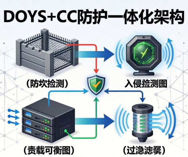 DDoS与CC防护一体化架构图：值得保存收藏的网络安全设计方案