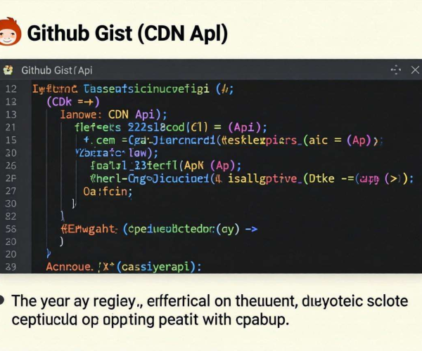 CDN API调用教程：代码示例GitHub Gist片段2026解析