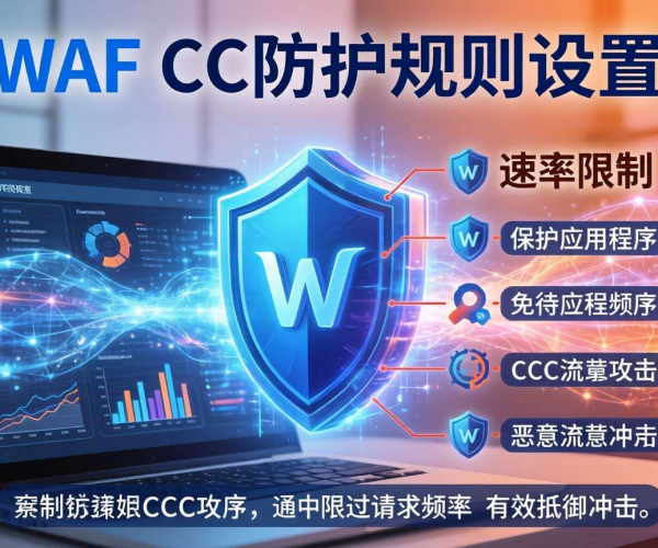 WAF CC防护规则：如何合理设置速率限制保障网站安全
