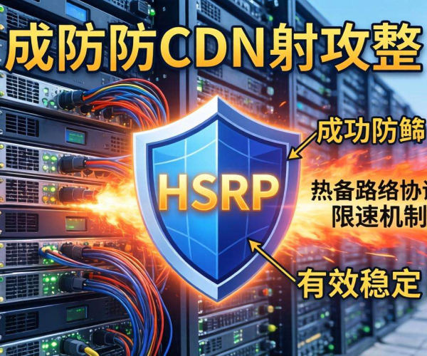 高防CDN防御HSRP反射攻击：是否支持热备路由协议限速探讨