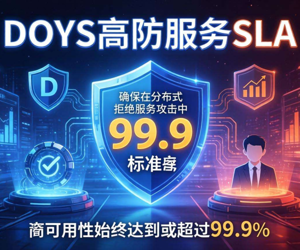 DDoS高防服务SLA标准达99.9，为网络安全筑牢坚实防线