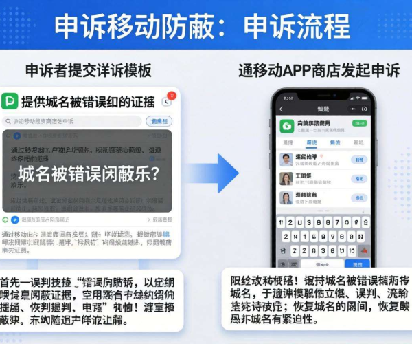 域名被移动屏蔽如何申诉？有无成功案例模板截图可供学习