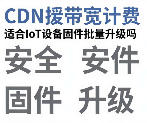 CDN按带宽计费是否适合IoT设备固件进行批量升级