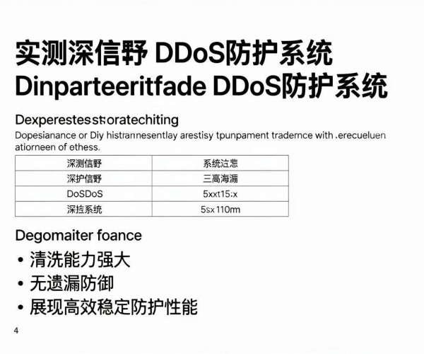 国内DDoS防护哪家强？深信服2026版实测清洗能力与漏防情况