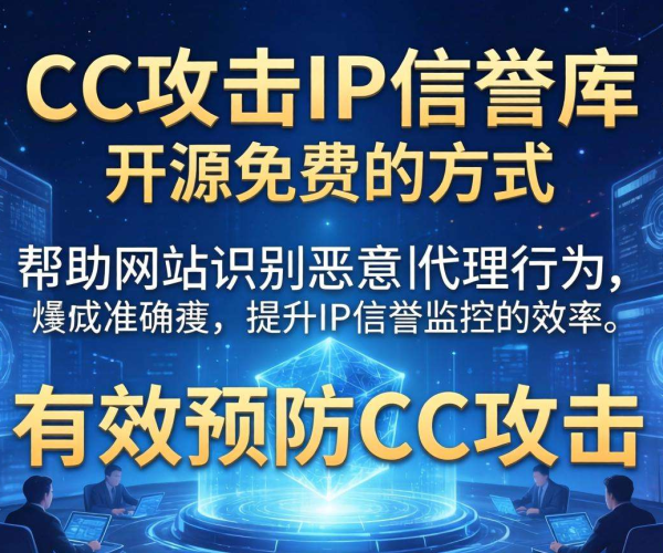 代理CC攻击IP信誉库开源免费，助力网络安全防护升级
