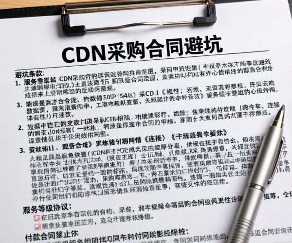 CDN采购合同避坑条款清单解析：律师为你揭秘关键要点