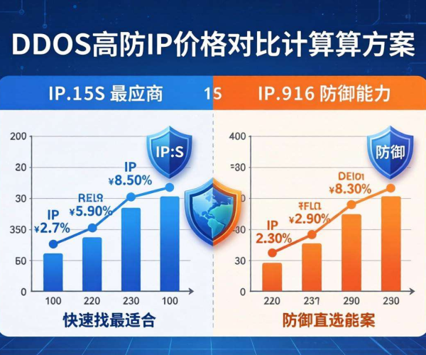 DDoS高防IP价格对比计算器：精准算出最具性价比防护方案