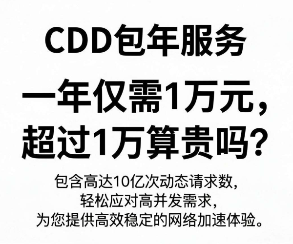 CDN包年费用及动态请求数探讨：超1万算贵吗？