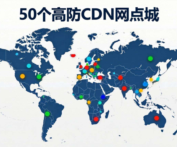 高防CDN海外布局50节点，为网络安全与加速提供强力支撑