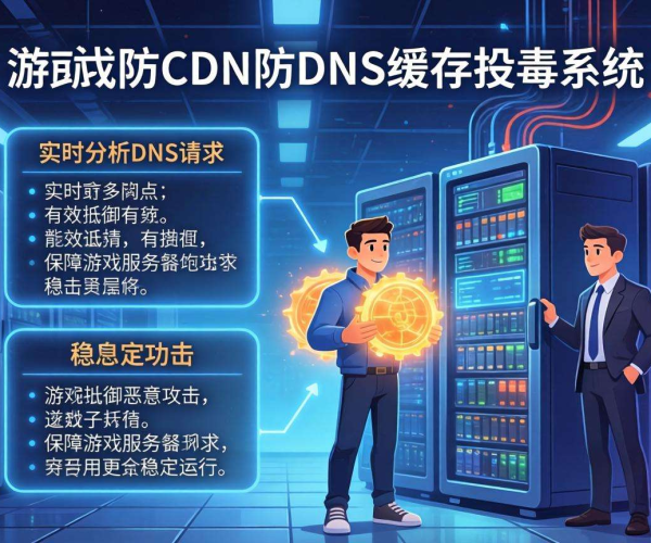游戏高防CDN：有效抵御DNS缓存投毒保障游戏网络安全