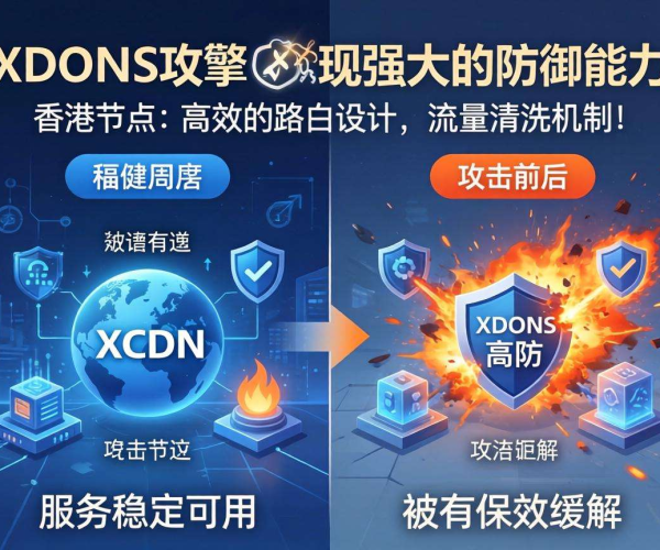 免备案高防CDN推荐：香港节点xcdn，为网站安全加速护航