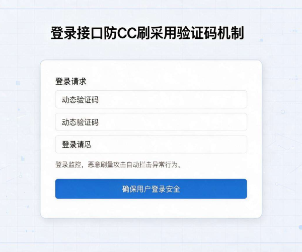 登录接口防CC恶意刷取实战方案 筑牢业务访问入口安全屏障