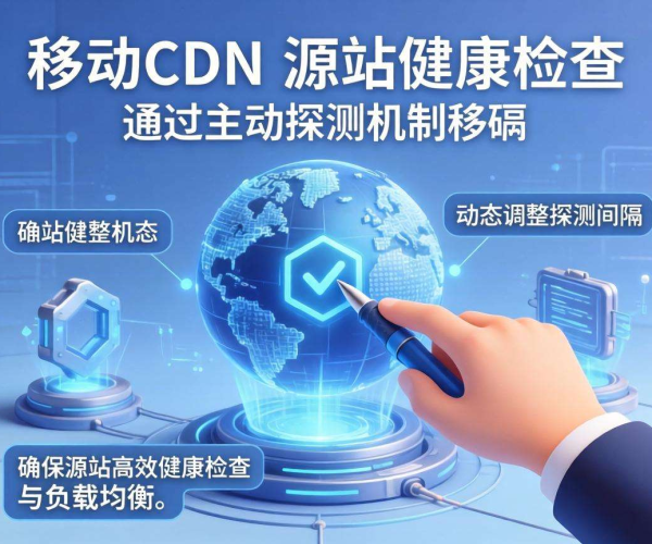 移动屏蔽CDN的源站健康检查是否支持主动探测间隔调整