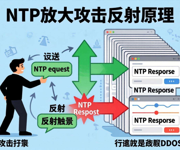 NTP放大攻击反射原理图免费下载，助力网络安全研究