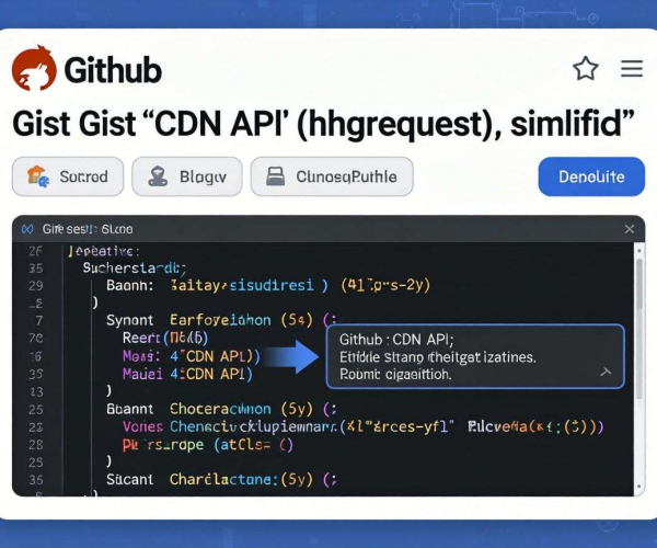 CDN API调用教程：代码示例及GitHub Gist使用指南