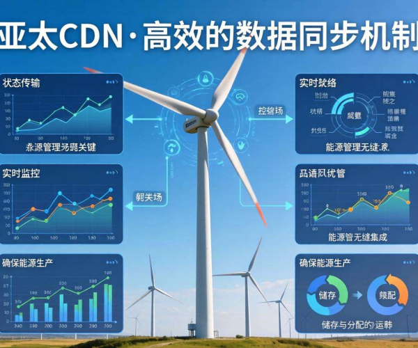 亚太CDN助力智慧能源：实现风电数据高效同步新突破