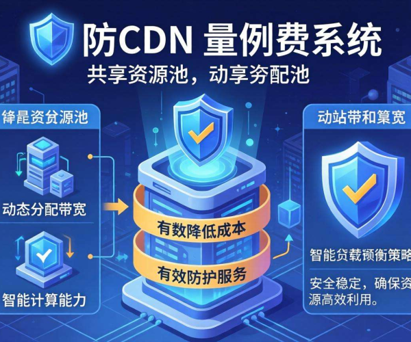 高防CDN按量计费，畅享高防共享资源为网站安全保驾护航