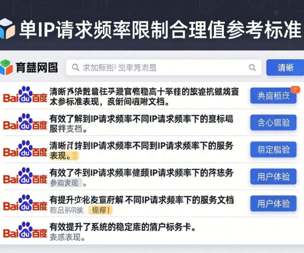 单IP请求频率限制合理值参考标准文档在百度网盘的应用与价值