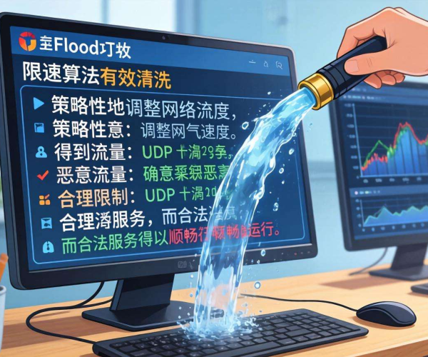 UDP Flood攻击高防清洗策略限速算法的原理与应用探索