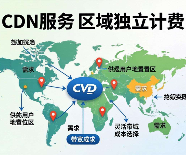 国内免备案CDN带宽成本：能否实现按区域独立计费？