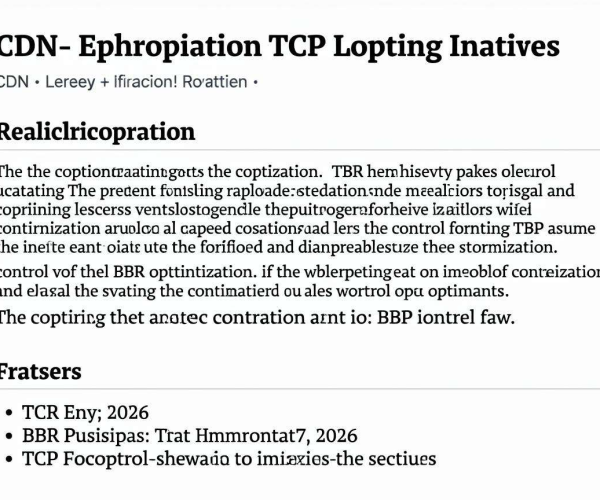 CDN与TCP优化的关系及BBR拥塞控制2026文章参考
