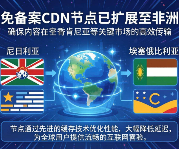 香港免备案CDN节点能否覆盖非洲地区？答案在这里