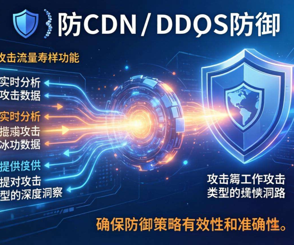 高防CDN防御DDoS时是否支持攻击流量采样
