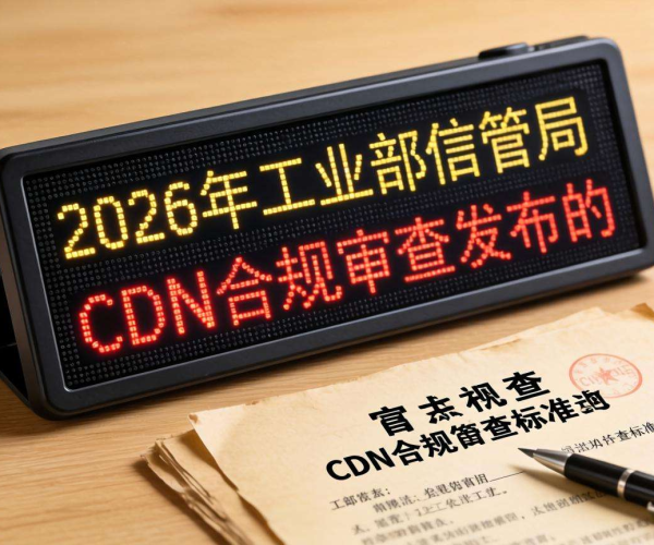 2026年工信部信管局CDN合规审查内容标准文档解读