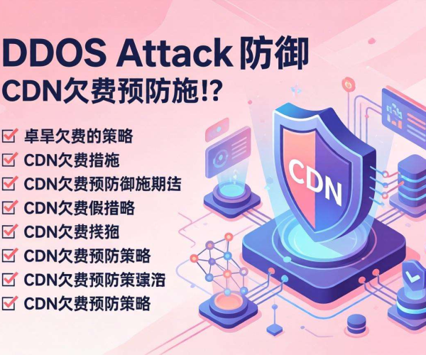 DDoS攻击下CDN欠费预防措施清单大揭秘