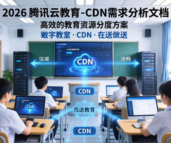 腾讯云教育2026：CDN在教育领域的需求深度剖析与展望