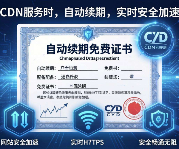 免备案CDN的HTTPS加速是否支持免费证书自动续期