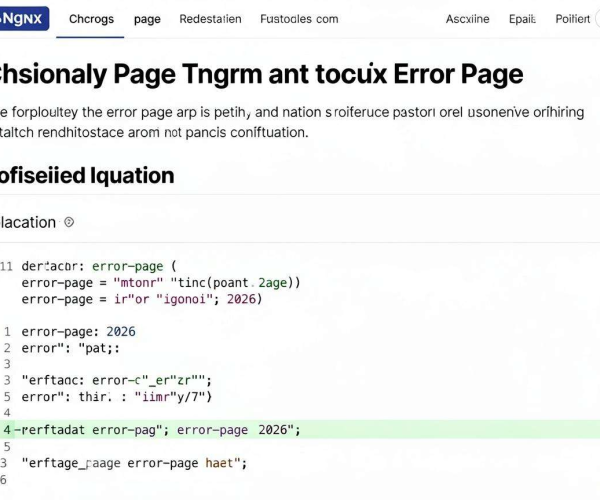 CDN自定义错误页面:Nginx error_page 2026配置代码示例及使用