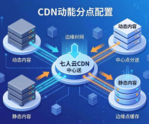 七牛云CDN教程2026：CDN动静分离配置方法步骤图文解析