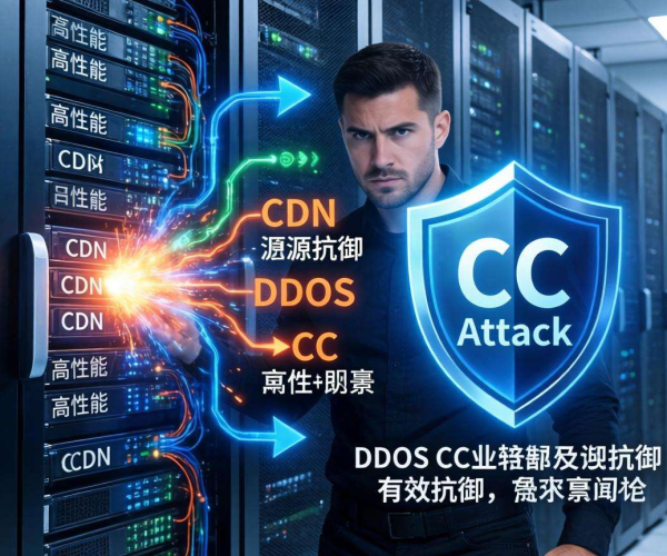 CC攻击解决方案：高防CDN助力源站隐藏保障网站安全